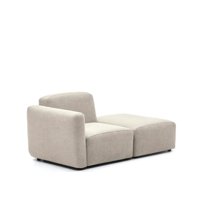 Neom 1-Seater with Pouffe - Beige