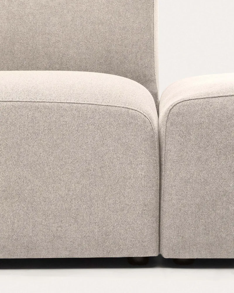 Neom 1-Seater with Pouffe - Beige