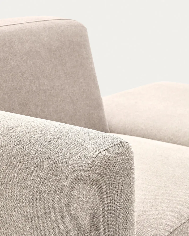 Neom 1-Seater with Pouffe - Beige