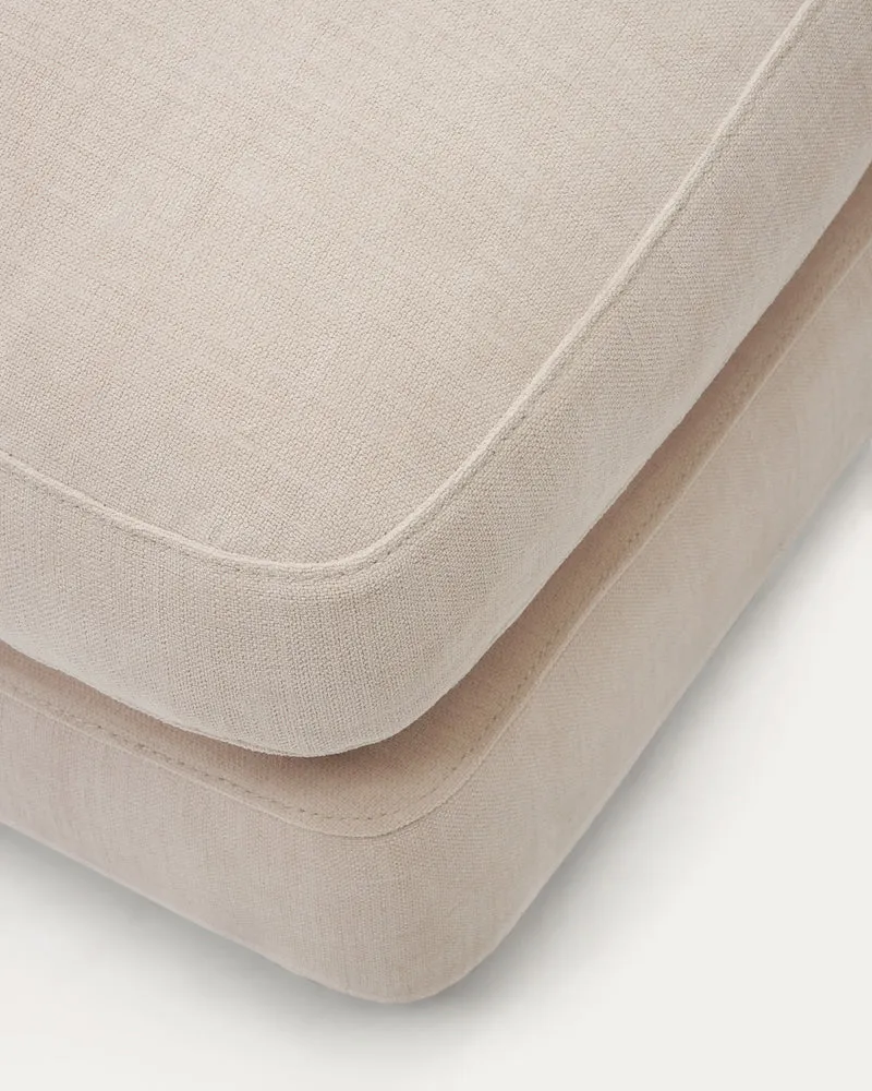 Gala Footrest - Beige Chenille