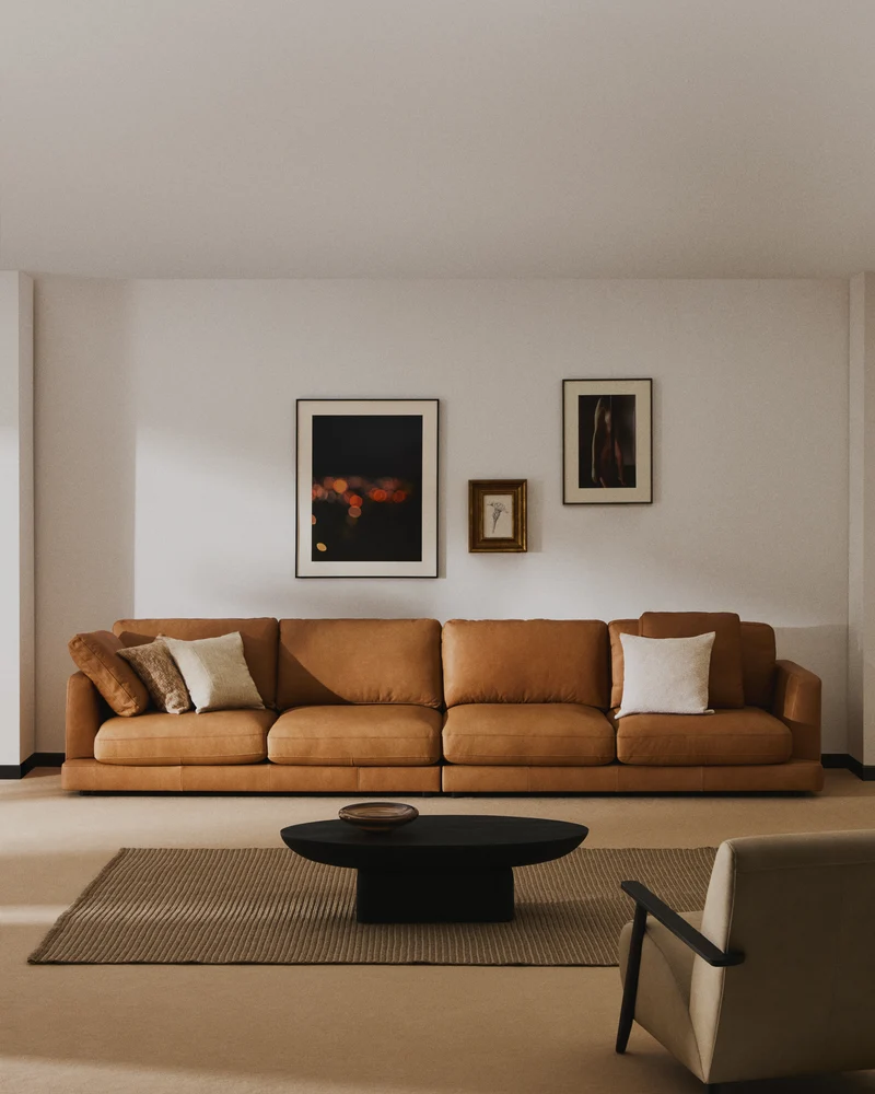 Gala 6-Seater - Brown Leather