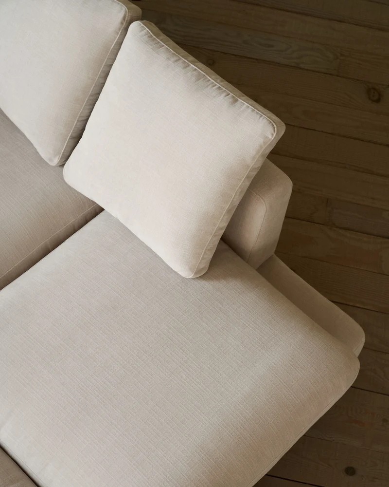 Gala 4-Seater with Chaise - Beige Chenille
