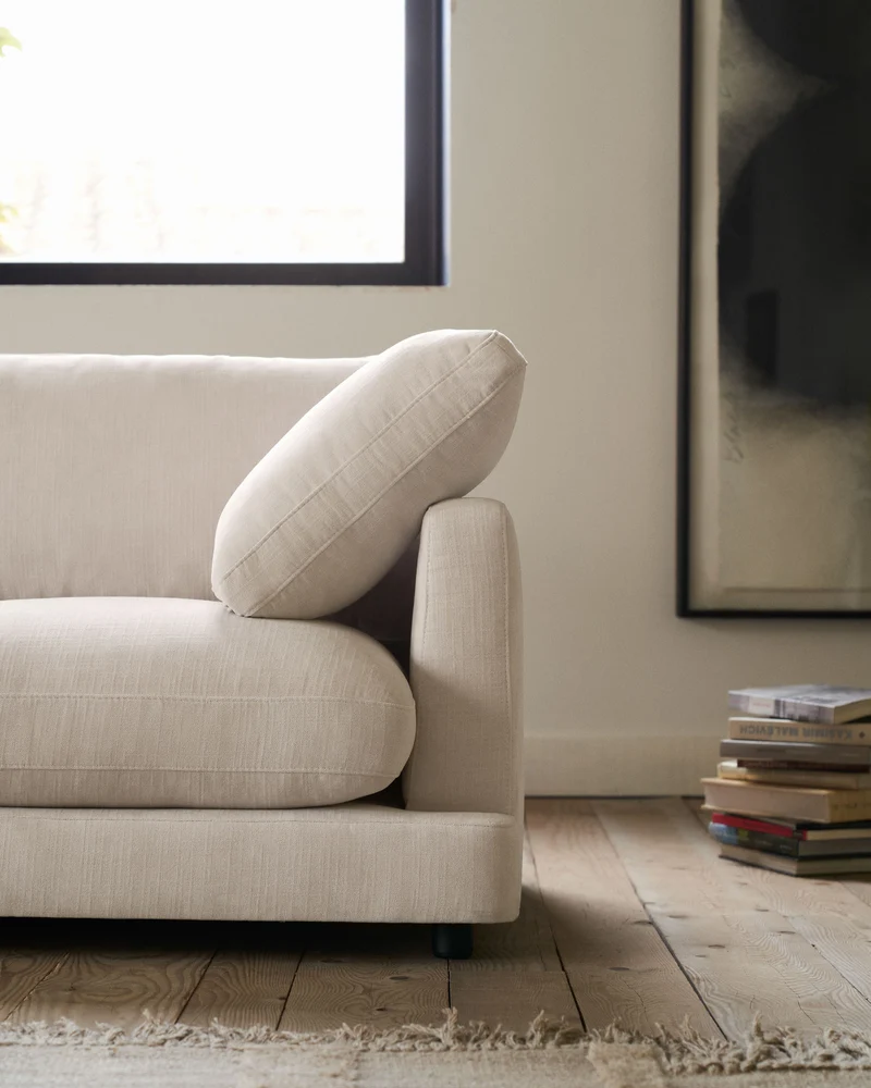 Gala 3-Seater - Beige Chenille
