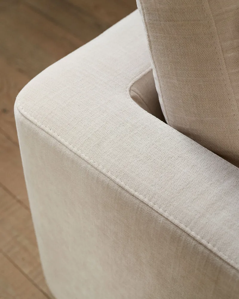 Gala 3-Seater - Beige Chenille