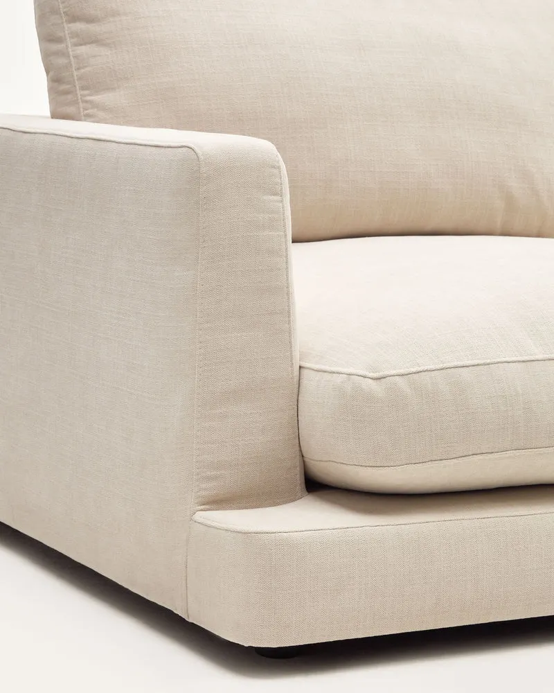Gala 3-Seater - Beige Chenille