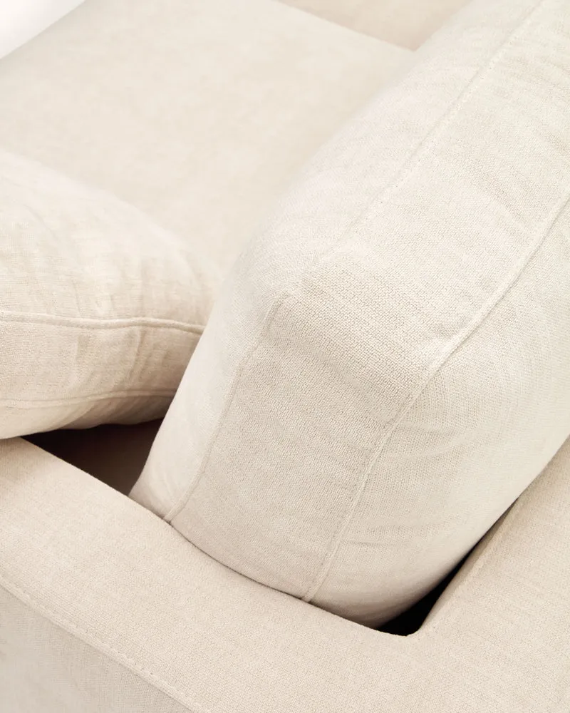 Gala 3-Seater - Beige Chenille