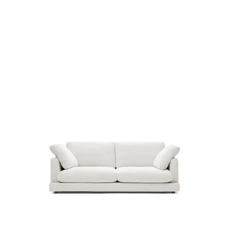 Gala 3-Seater - White Chenille