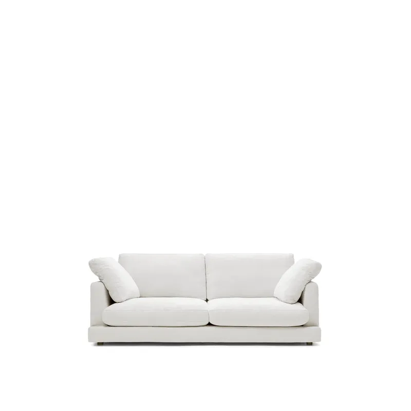 Gala 3-Seater - White Chenille