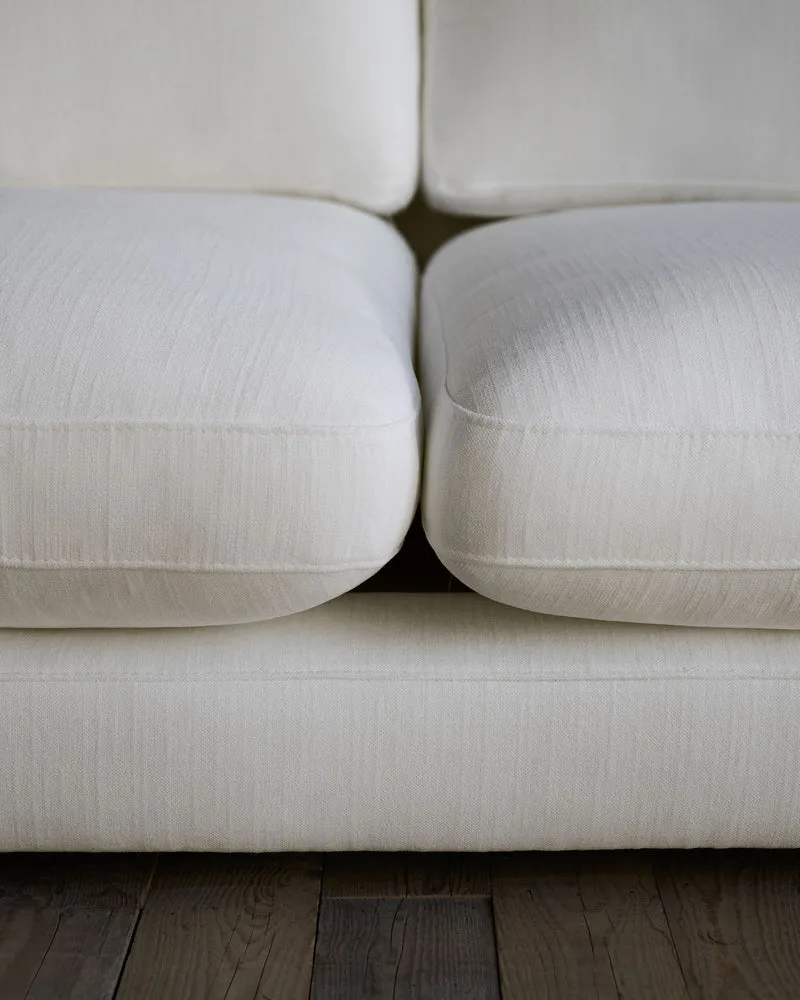 Gala 3-Seater - White Chenille