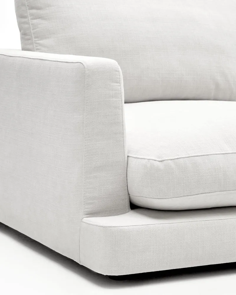 Gala 3-Seater - White Chenille