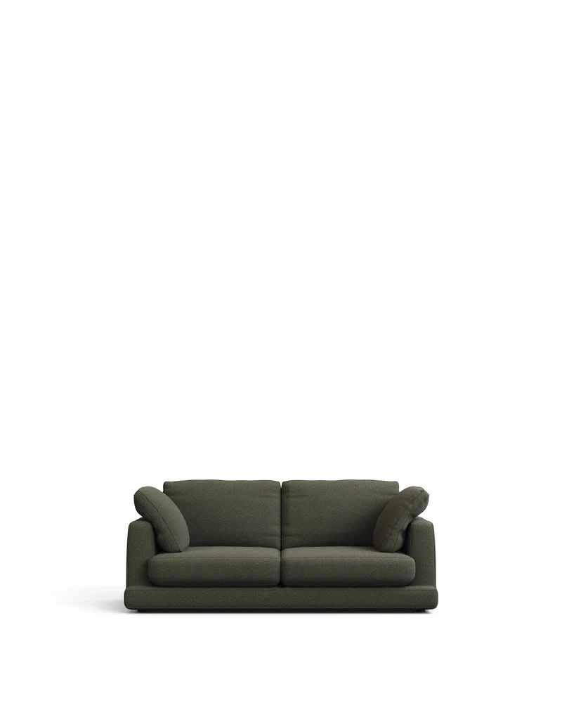 Gala 3-Seater Sofa - Dark Green Chenille
