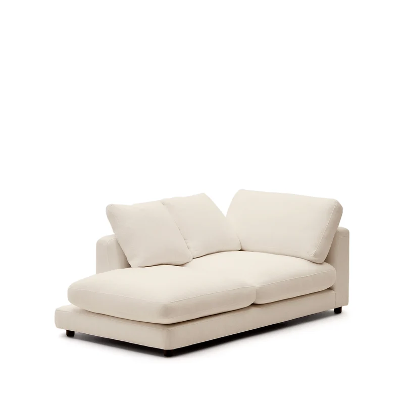 Gala Left Chaise - Beige Chenille