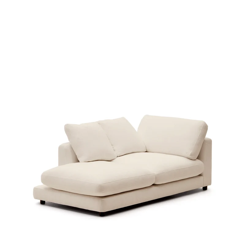 Gala Left Chaise - Beige Chenille