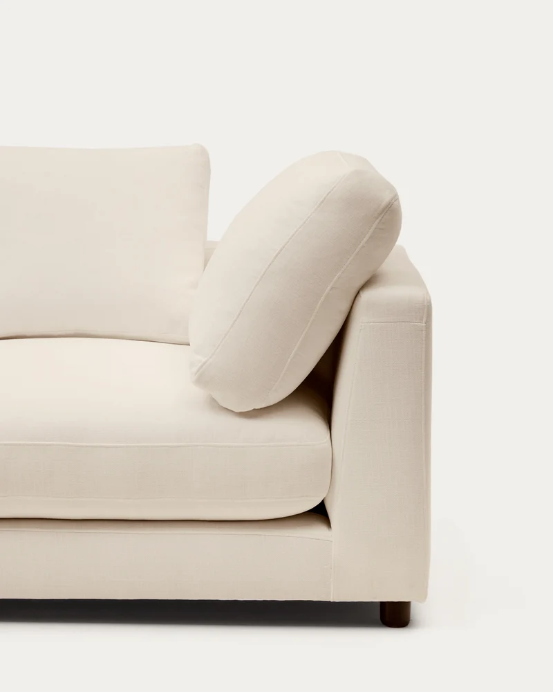 Gala Left Chaise - Beige Chenille