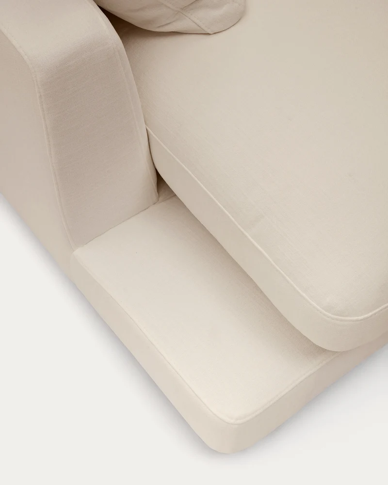 Gala Left Chaise - Beige Chenille