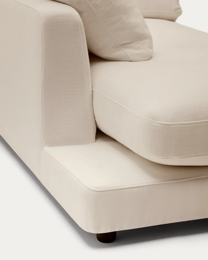 Gala Left Chaise - Beige Chenille