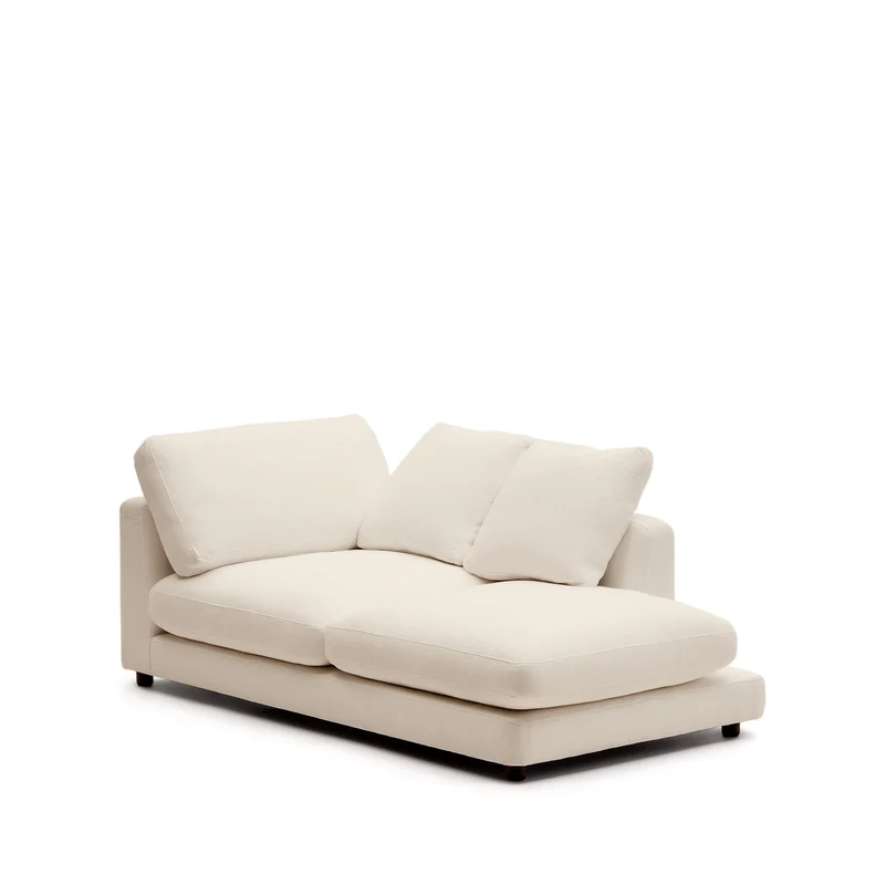 Gala Right Chaise Longue - Beige Chenille
