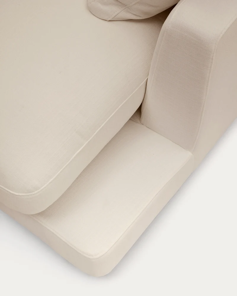 Gala Right Chaise Longue - Beige Chenille