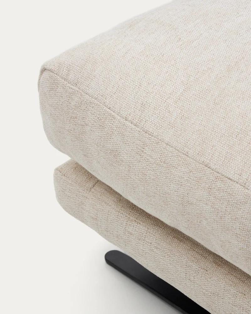 Veliro Footrest - Beige Chenille