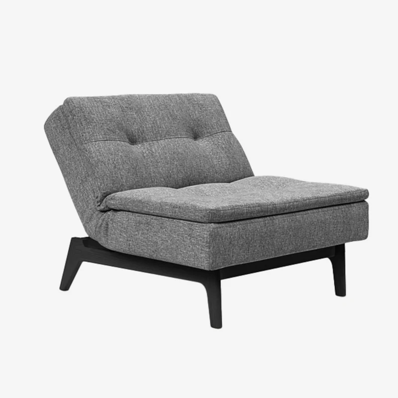 DUBLEXO - Fauteuil pieds chêne noir