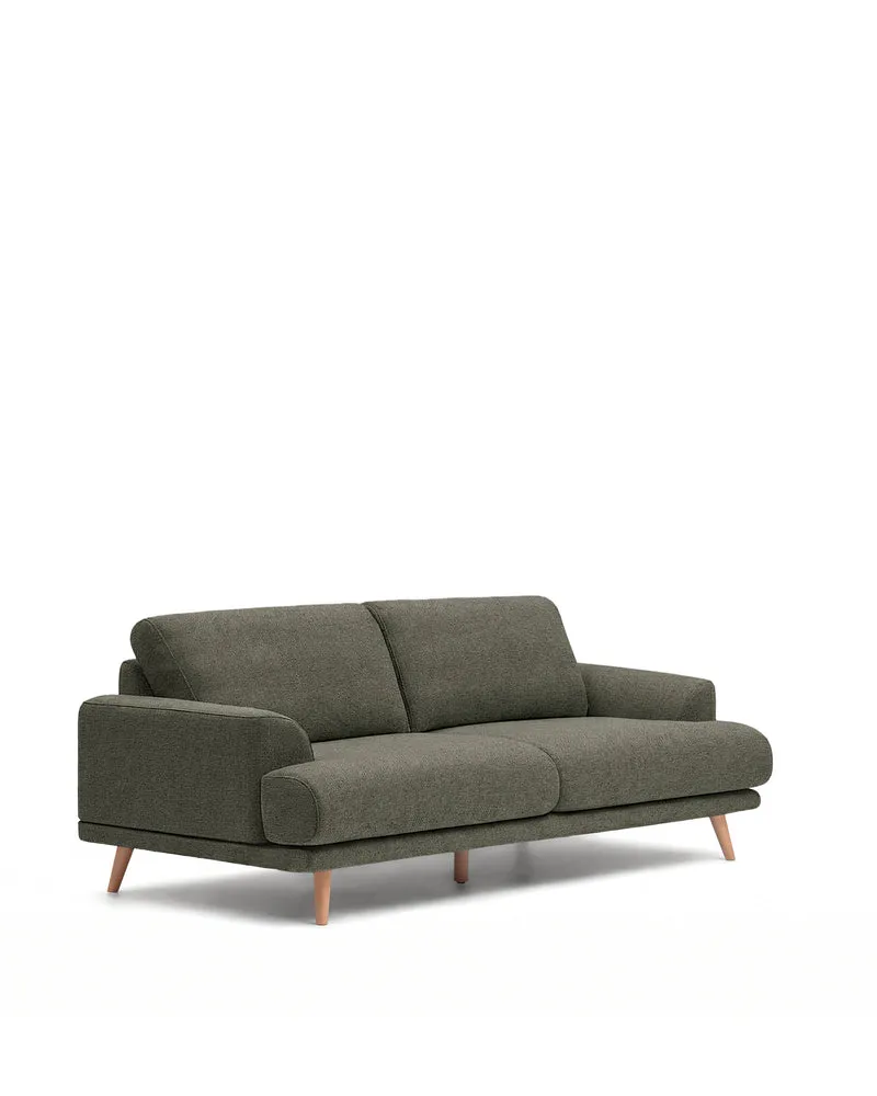 Karin Sofa - Green & Natural legs