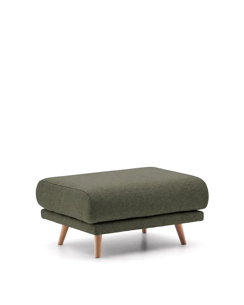 Karin Footrest - Green & Natural Legs