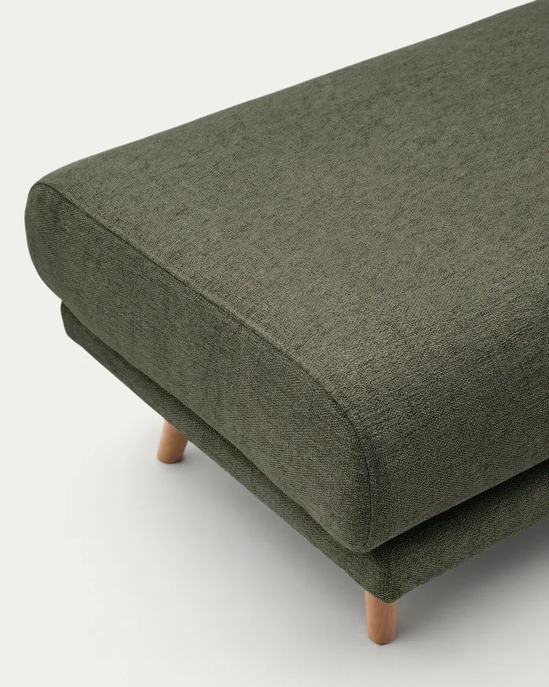Karin Footrest - Green & Natural Legs