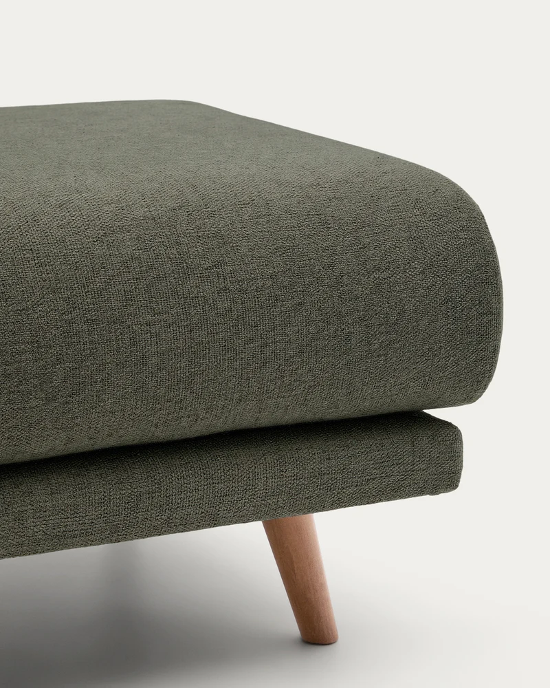 Karin Footrest - Green & Natural Legs