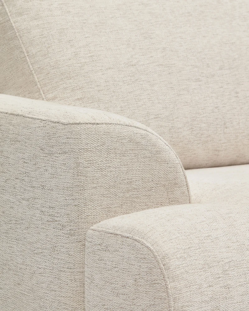 Karin Sofa - Beige & Walnut