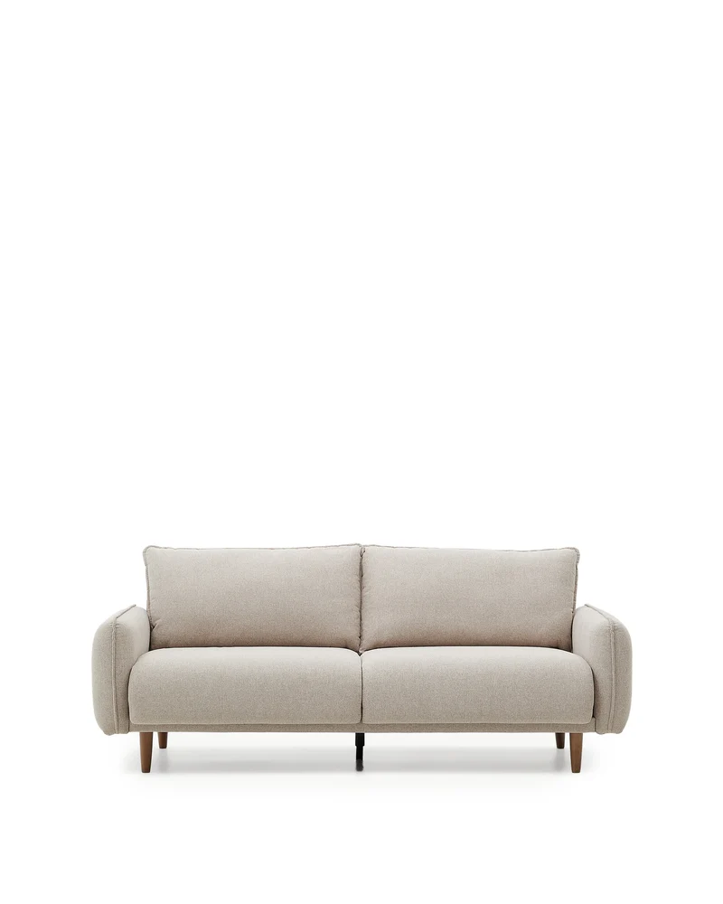 3 seater Carlota sofa in beige, 213 cm FSC Mix Credit
