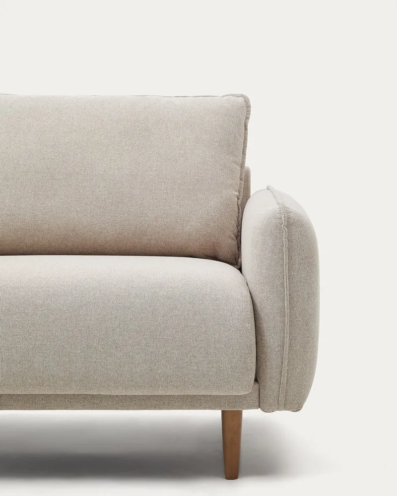 3 seater Carlota sofa in beige, 213 cm FSC Mix Credit