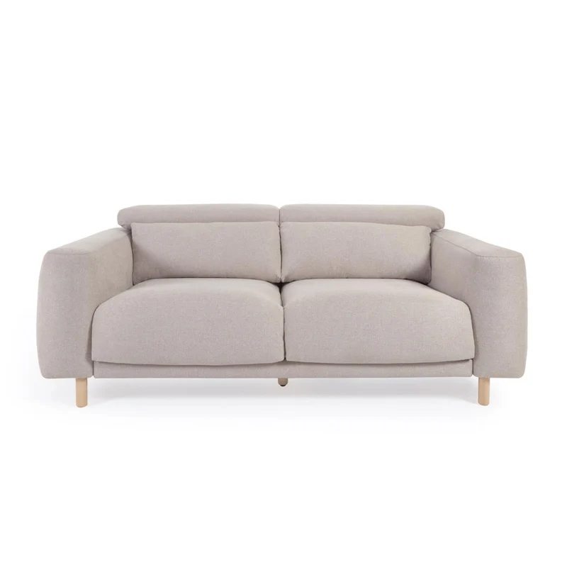 Singa 3 Seater with Reclining Headrest & Extendable Seat - Beige