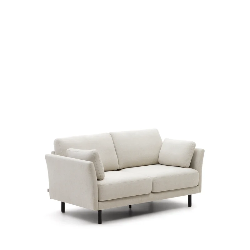 Gilma 2-seater - Pearl Chenille & Black legs