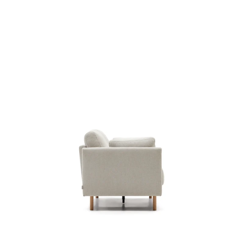 Gilma 2-seater - Pearl Chenille & Natural finish legs