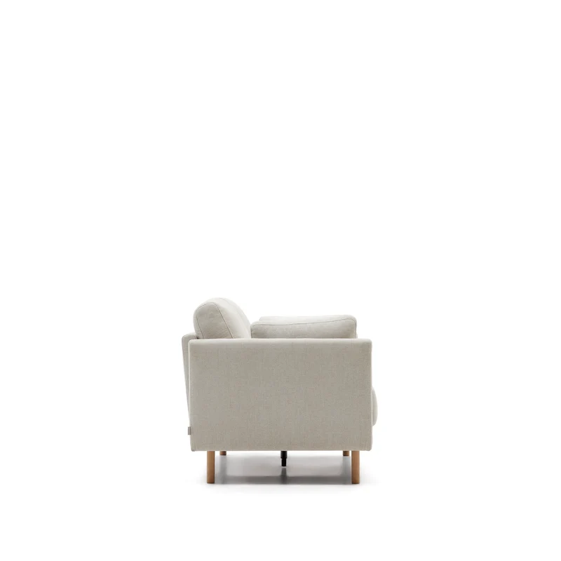 Gilma 2-seater - Pearl Chenille & Natural finish legs