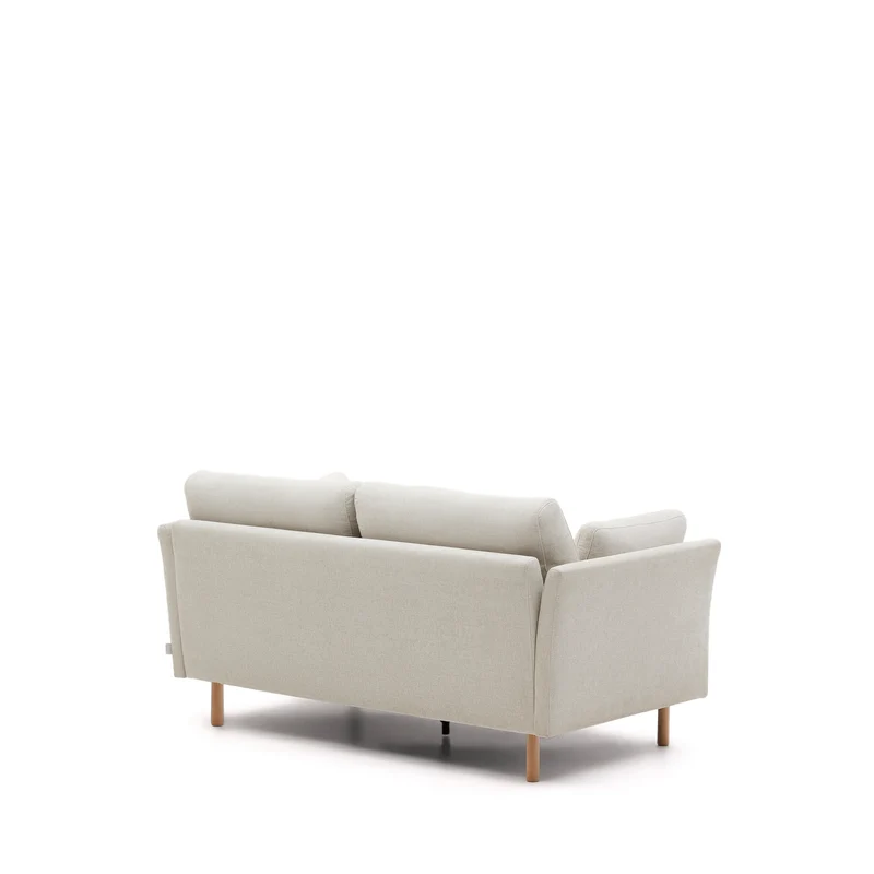 Gilma 2-seater - Pearl Chenille & Natural finish legs