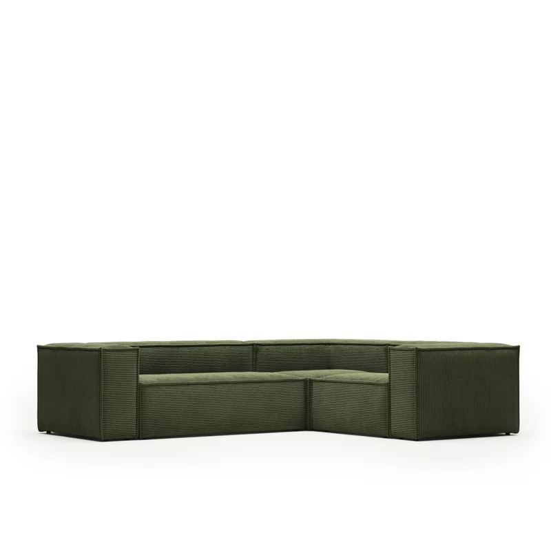 Blok Corner Sofa - Green Corduroy