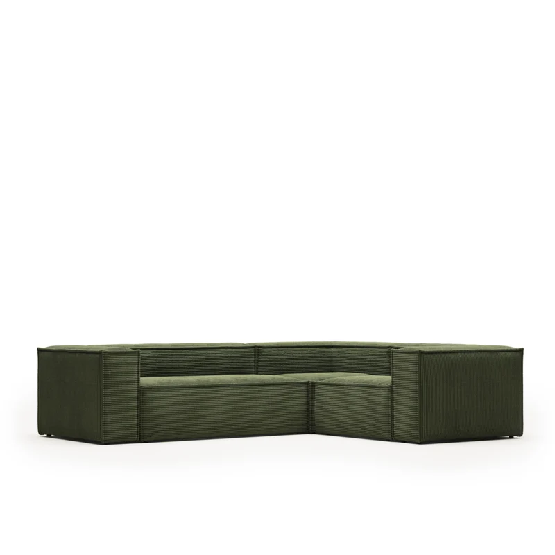 Blok Corner Sofa - Green Corduroy