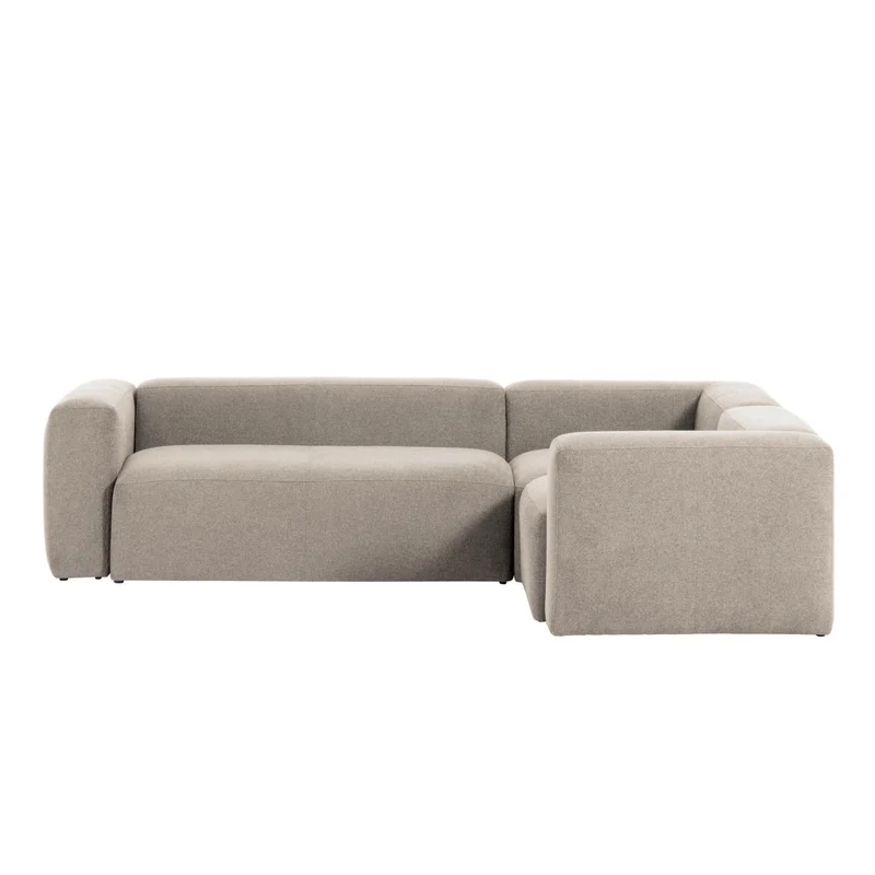 Blok Corner Sofa - Beige Chenille