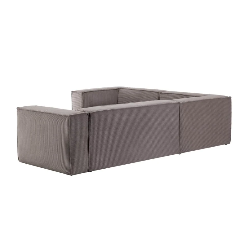 Blok 4-seater Corner Sofa - Dark Grey Corduroy