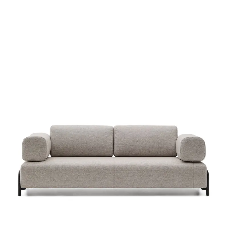 Compo 3-seater - Grey-beige