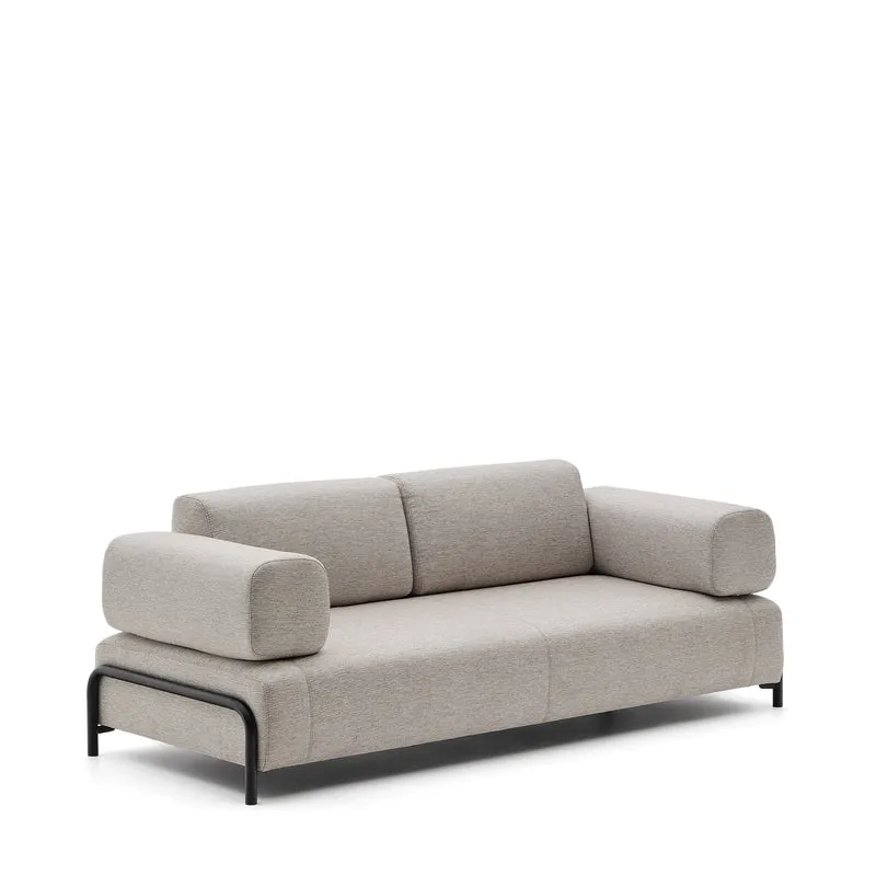 Compo 3-seater - Grey-beige
