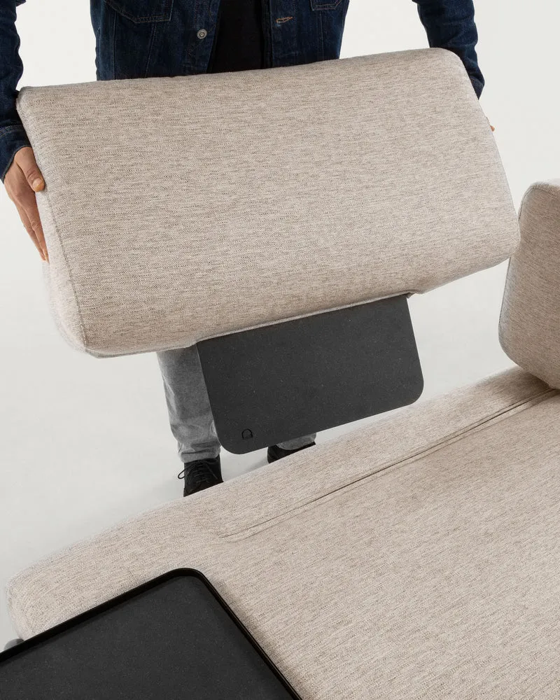 Compo 3-seater - Grey-beige
