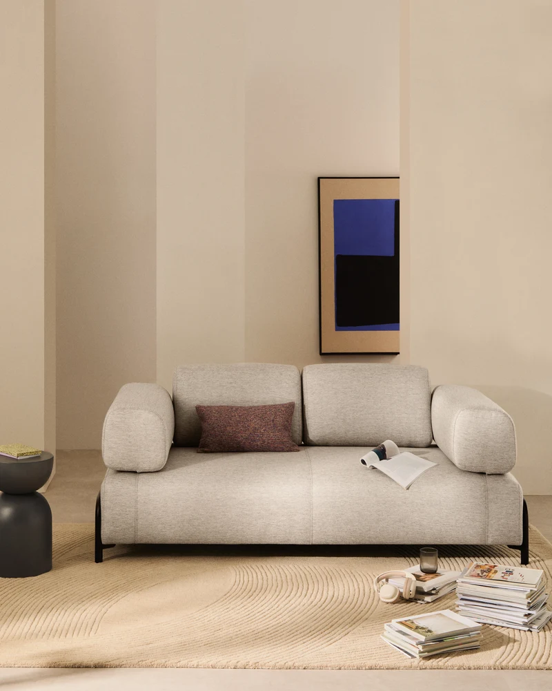 Compo 2-seater - Grey-Beige