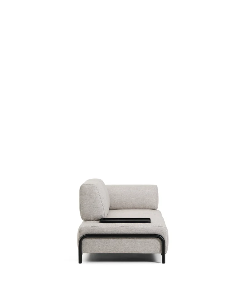 Compo 2-seater with Small Tray - Grey-Beige