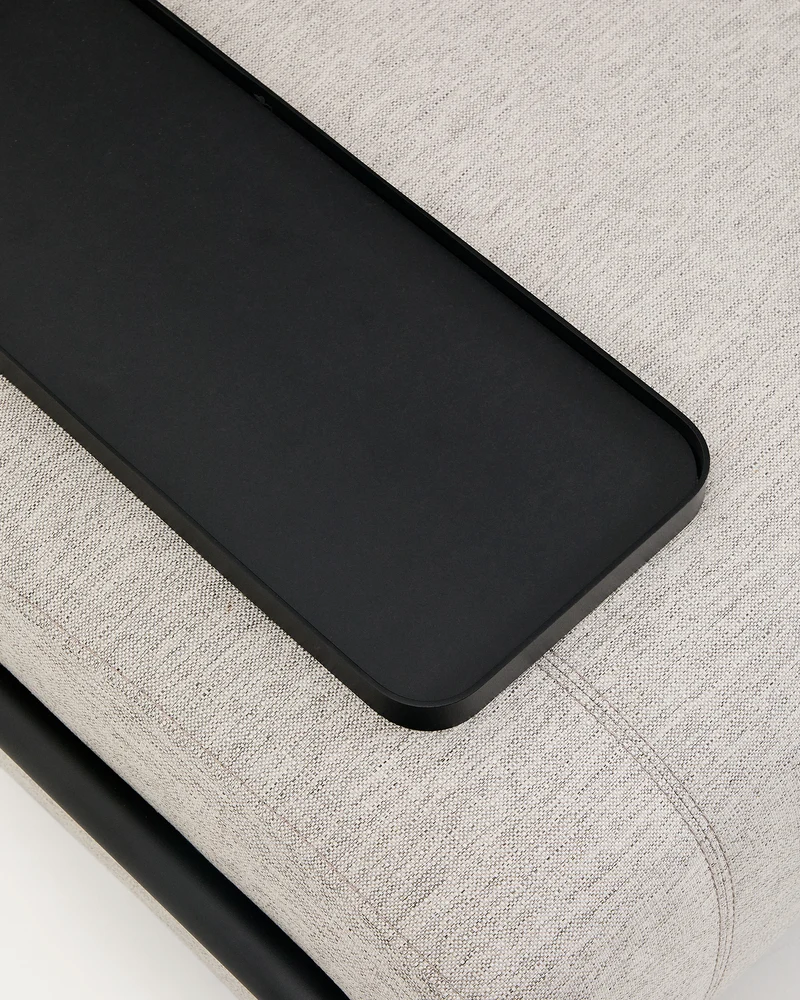 Compo 2-seater with Small Tray - Grey-Beige