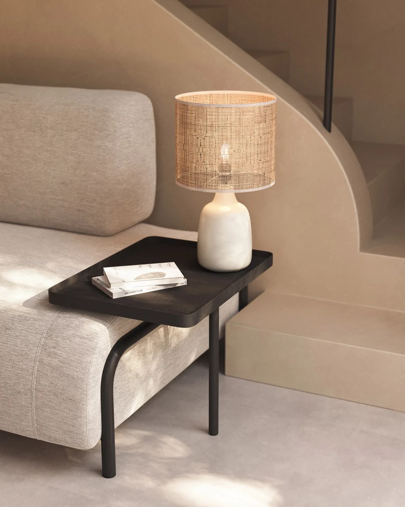 Compo 3-seater sofa with Large Tray - Beige-Grey