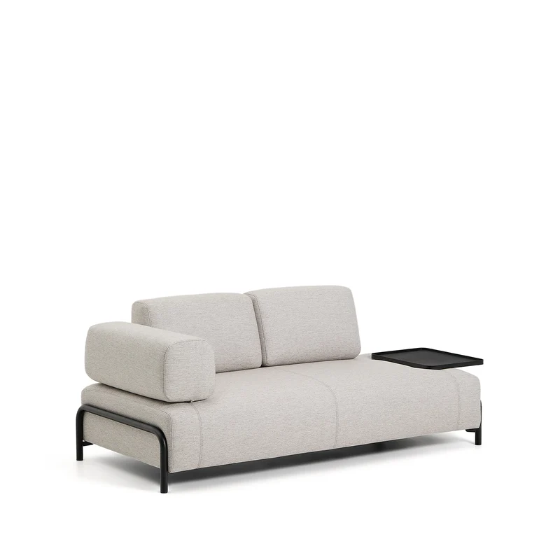 Compo 2-seater with Large Tray - Grey-Beige