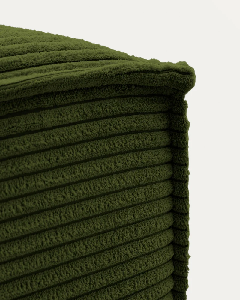 Blok Footrest - Green Corduroy