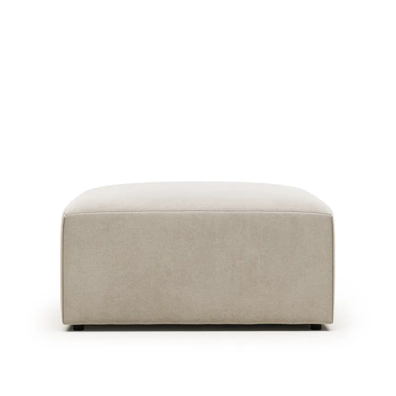 Blok footrest - Beige Chenille